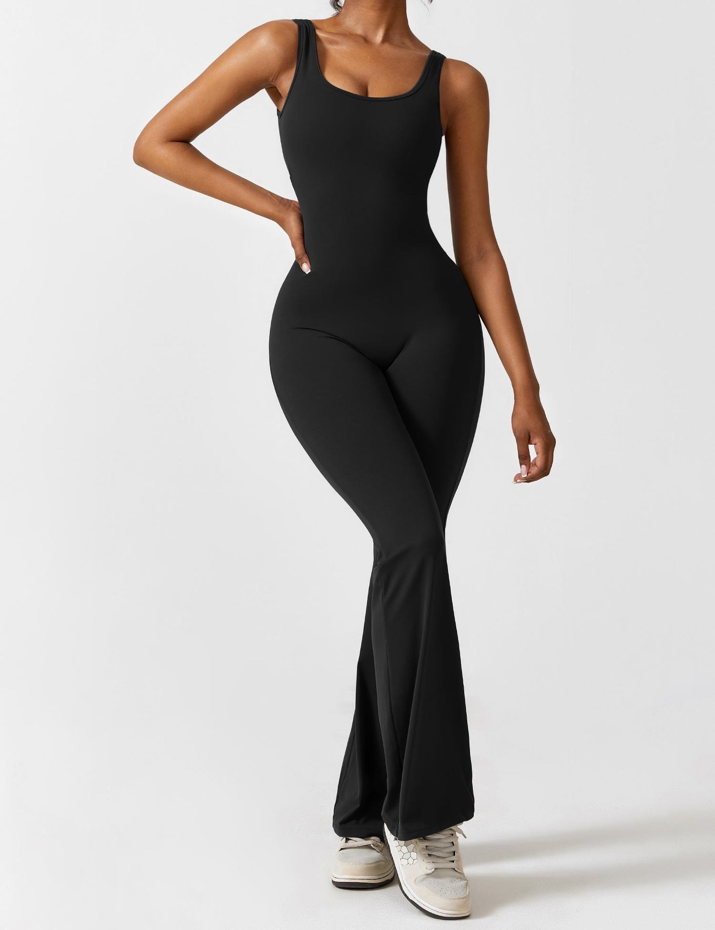 Rose Flare Jumpsuit