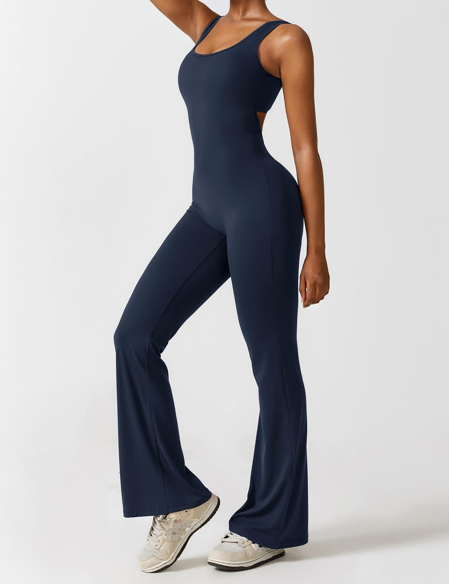 Rose Flare Jumpsuit