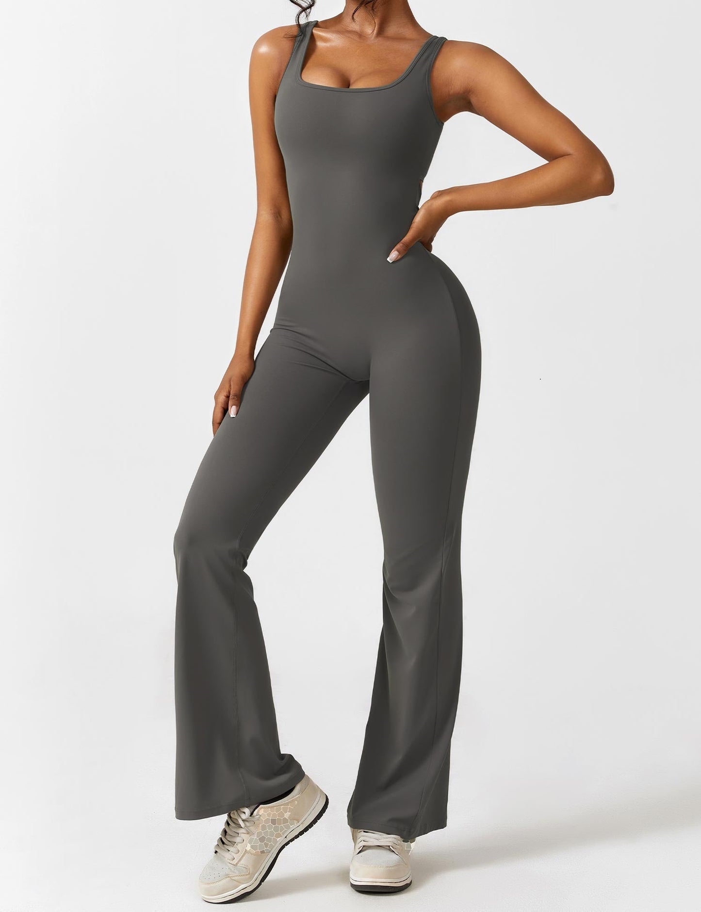 Rose Flare Jumpsuit