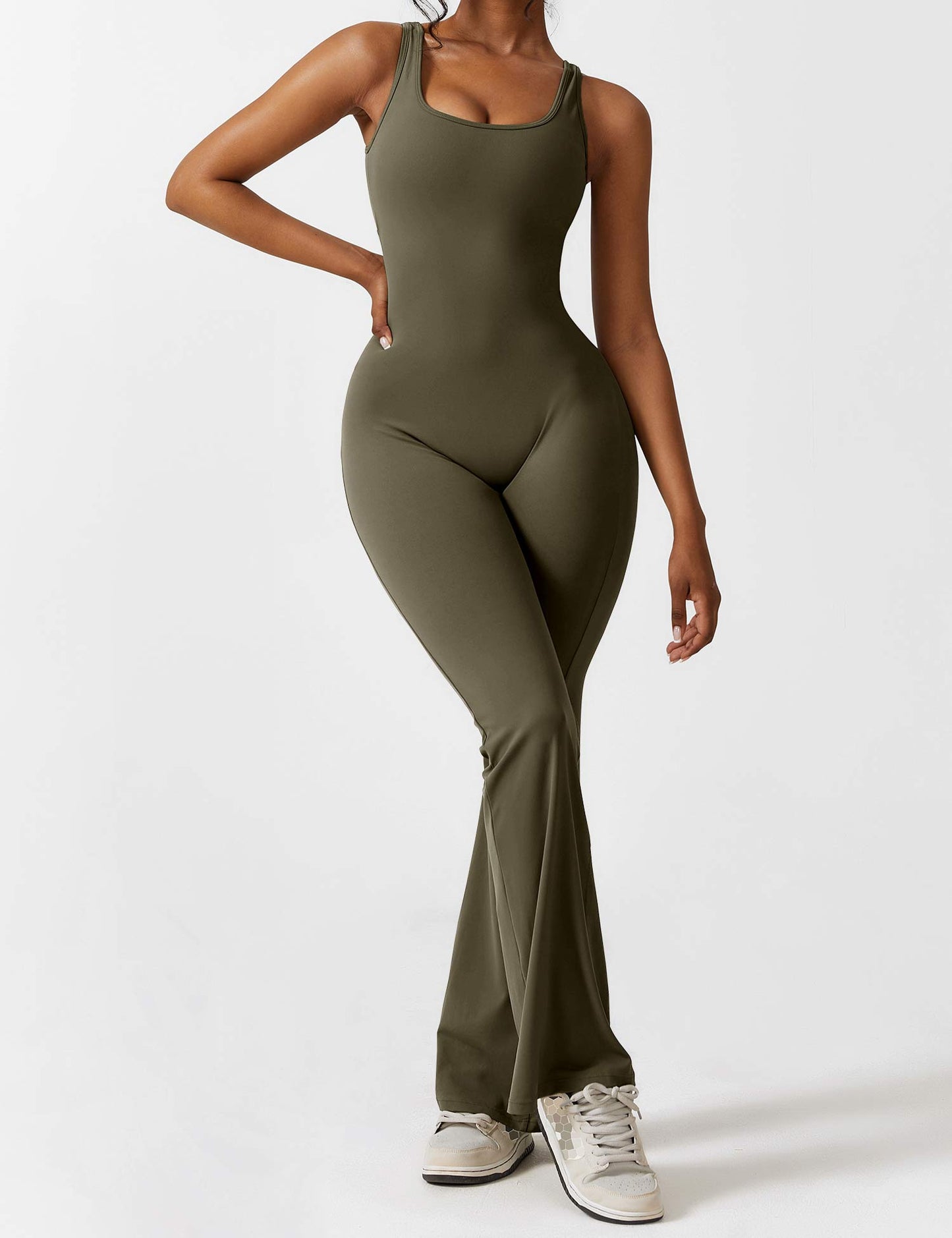 Rose Flare Jumpsuit
