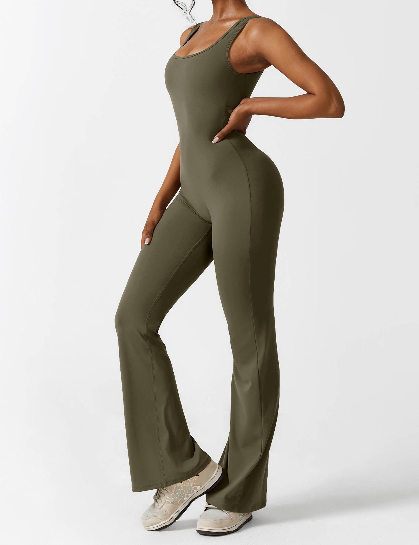 Rose Flare Jumpsuit