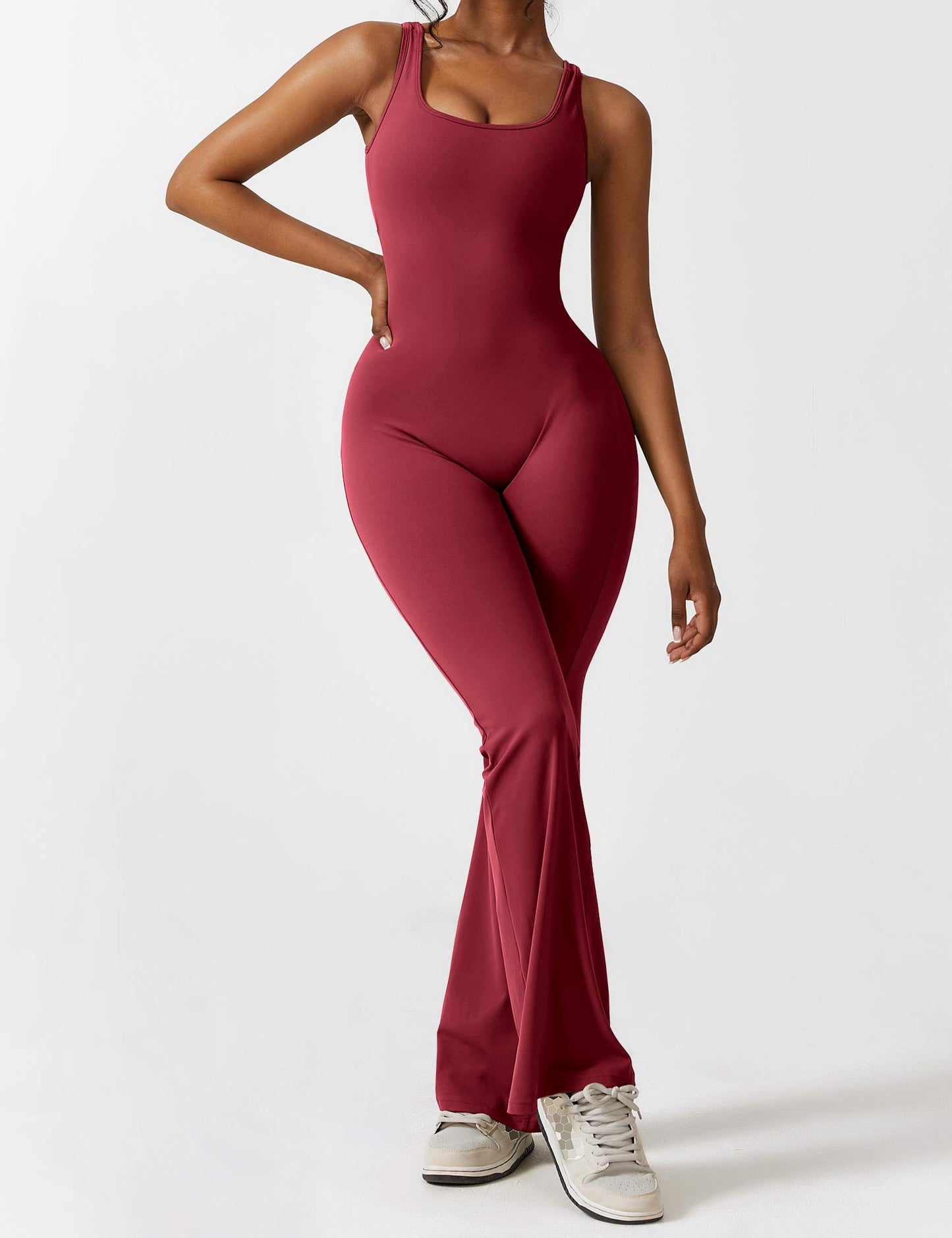 Rose Flare Jumpsuit