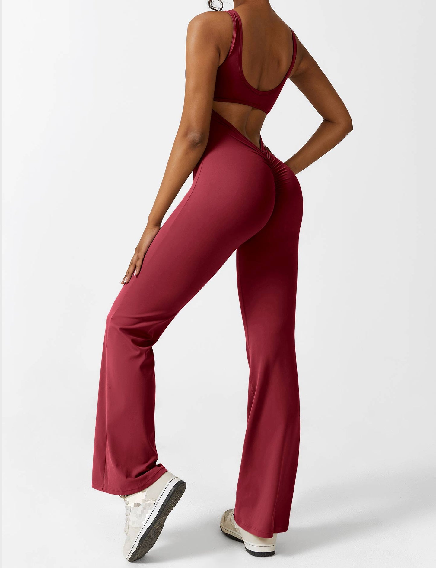 Rose Flare Jumpsuit