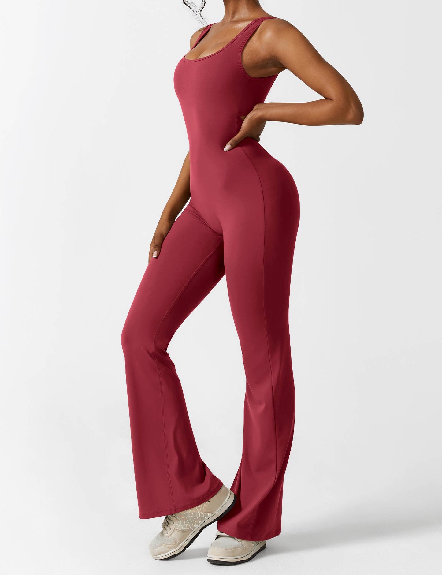 Rose Flare Jumpsuit
