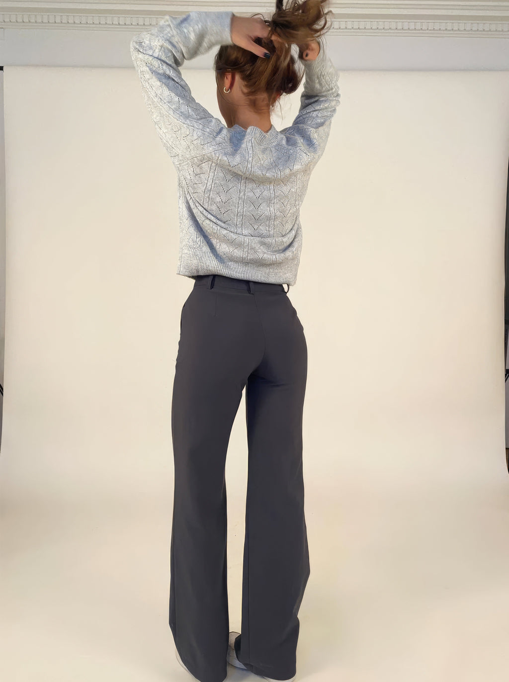 Rose High-Waist Pantalon met Rechte Pijpen