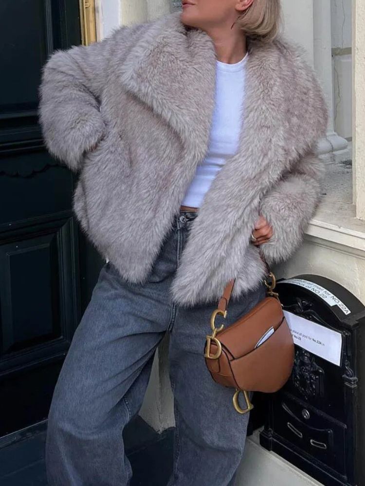 Rose Faux Bont Jas Dames – Chique Winterjas