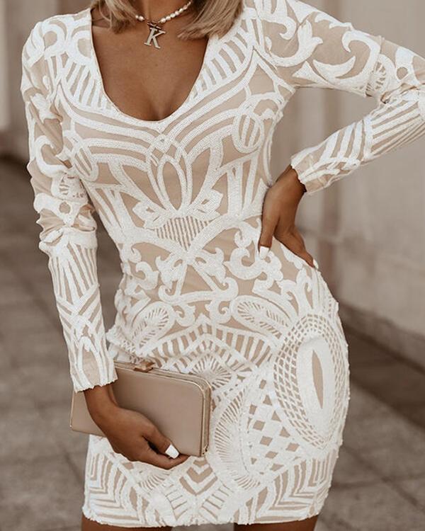 Rose Mini Dress met Diepe V-Hals & Perfecte Fit