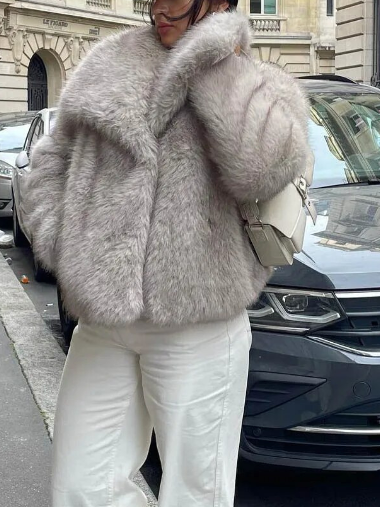 Rose Faux Bont Jas Dames – Chique Winterjas