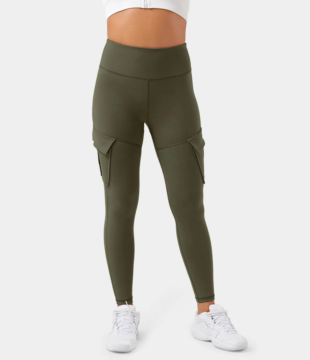Rose Cargo Legging - Hoge Taille met Stretch