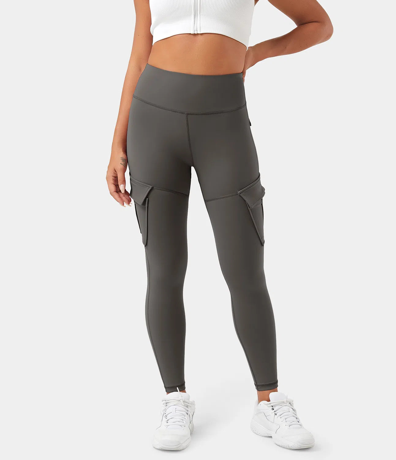 Rose Cargo Legging - Hoge Taille met Stretch