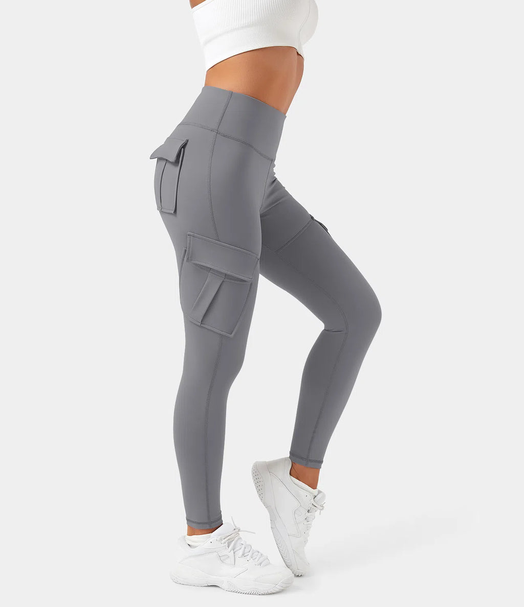 Rose Cargo Legging - Hoge Taille met Stretch