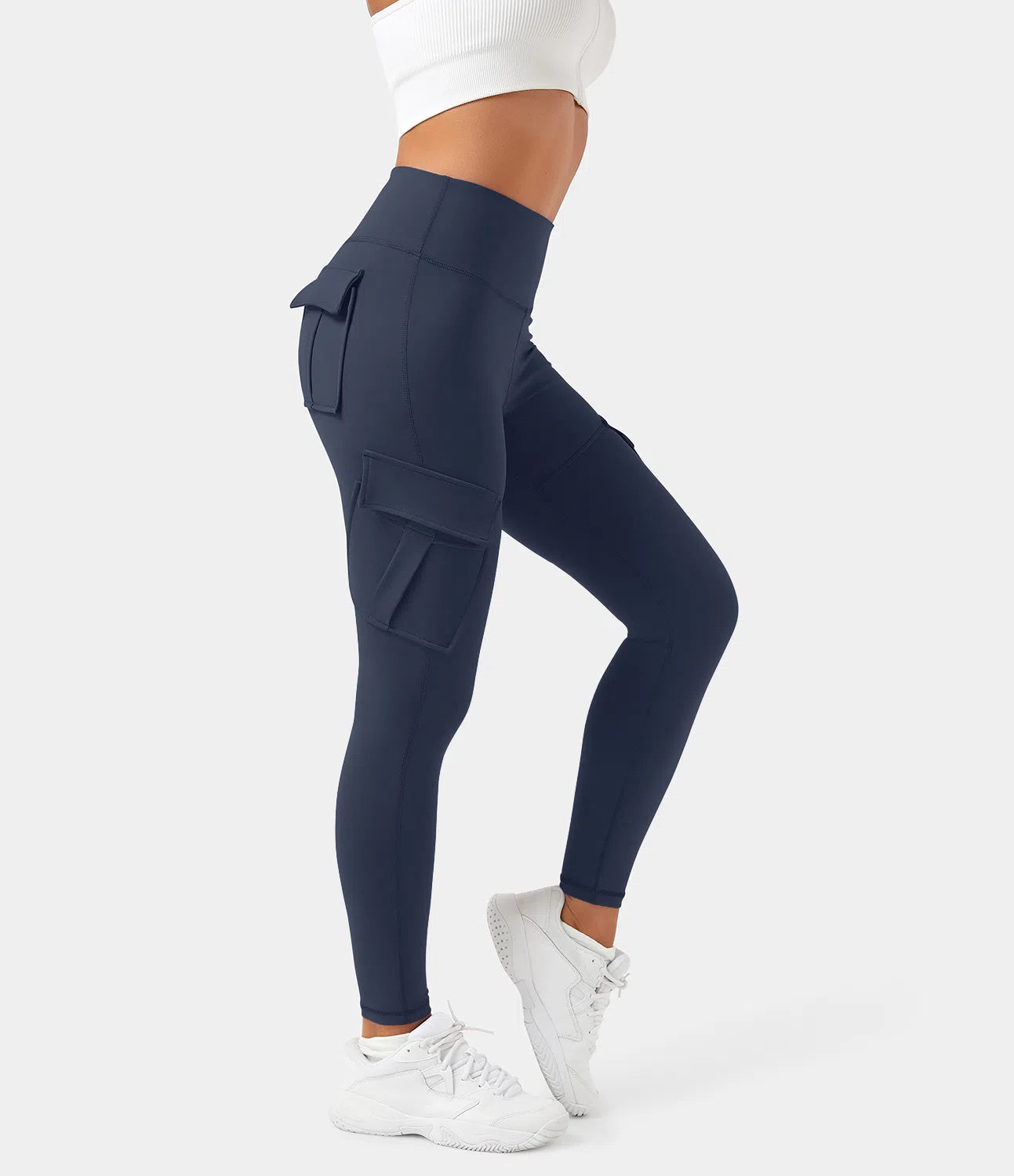 Rose Cargo Legging - Hoge Taille met Stretch