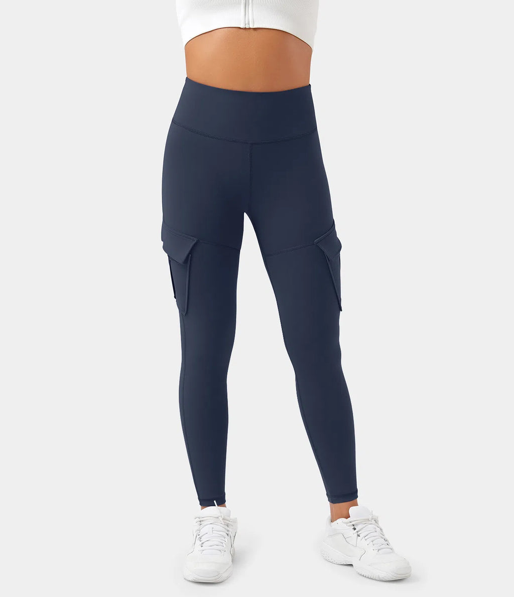 Rose Cargo Legging - Hoge Taille met Stretch
