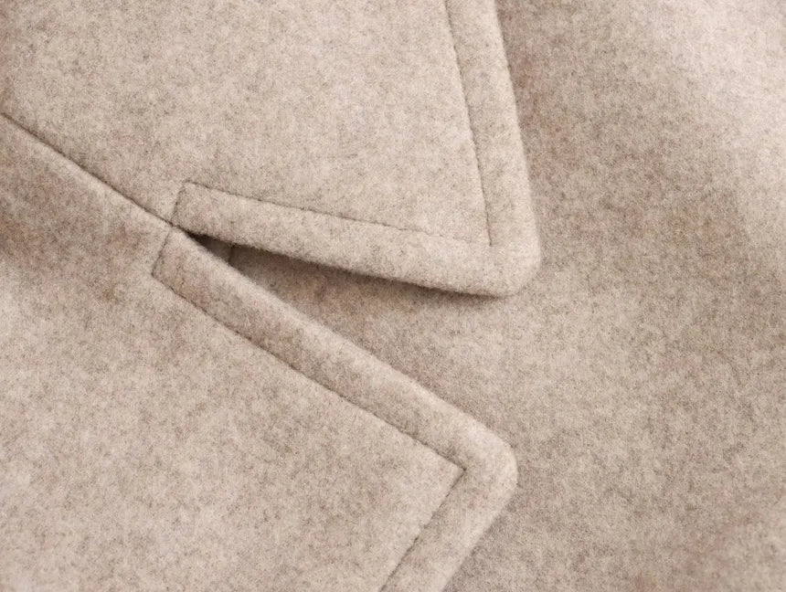 Rose Lange Jas van Wol