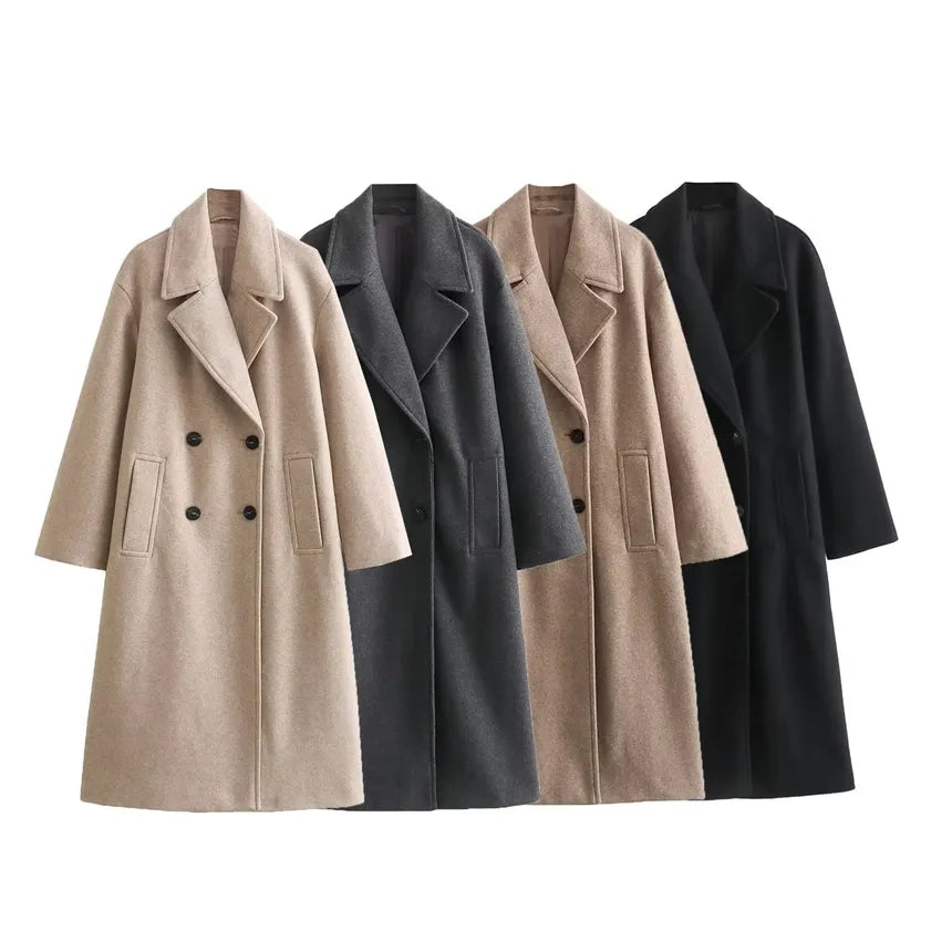 Rose Lange Jas van Wol