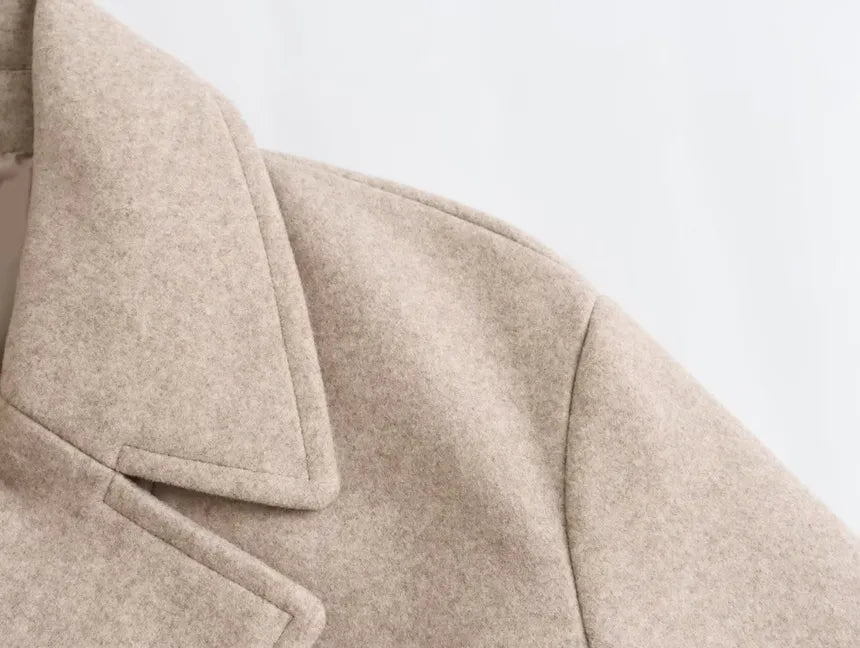 Rose Lange Jas van Wol