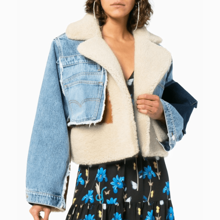 Rose Spijkerjas met Teddy Voering - Luxe Comfort