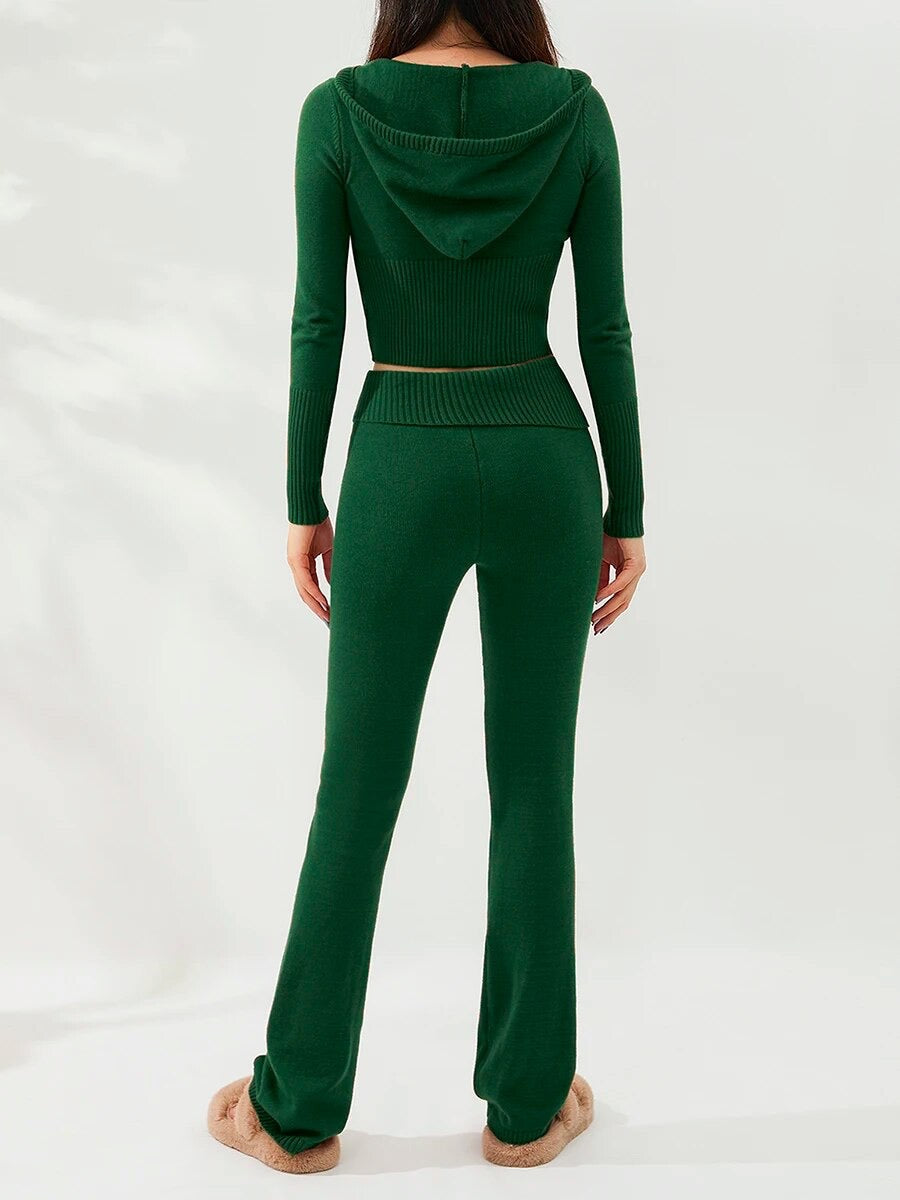 Rose Gebreide Jogger - Warm & Stijlvol