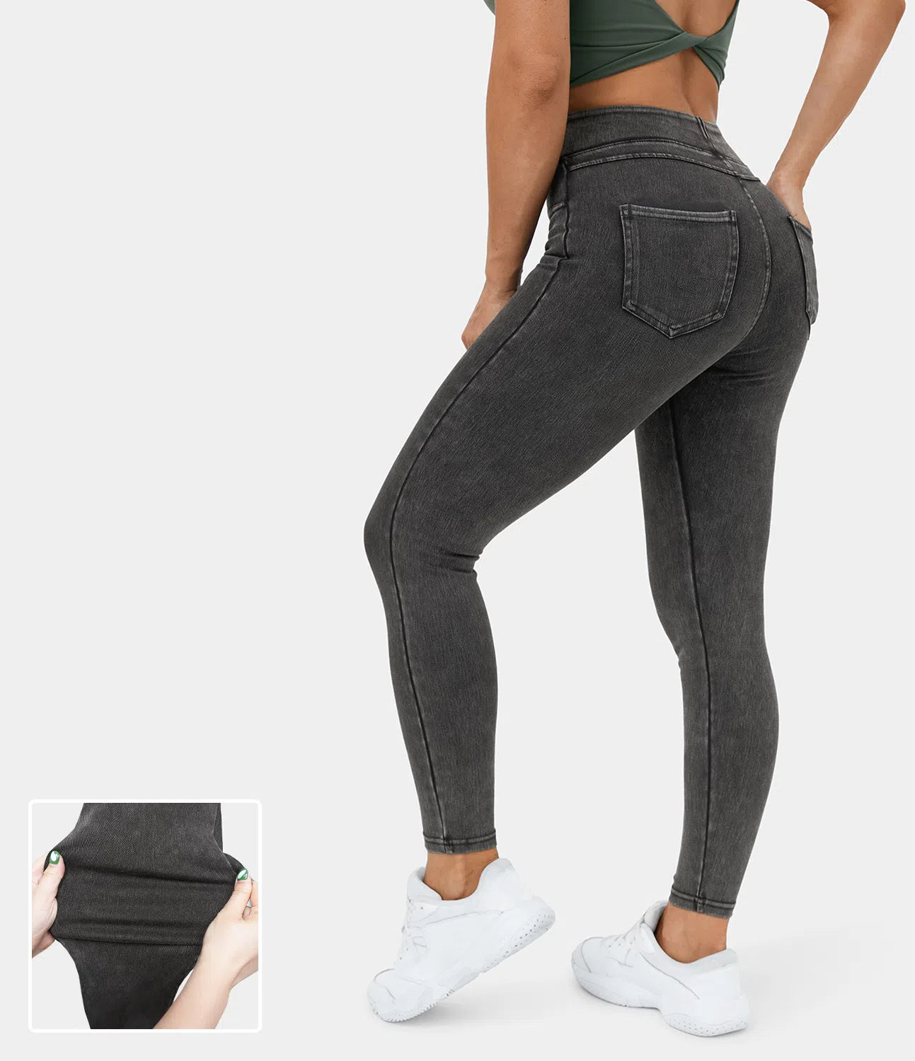 Rose Denim Stretch Legging - Comfort Fit