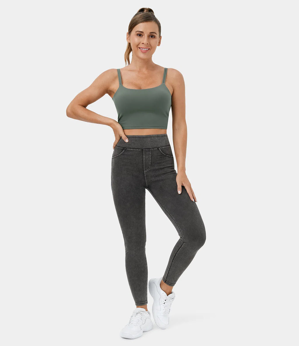 Rose Denim Stretch Legging - Comfort Fit
