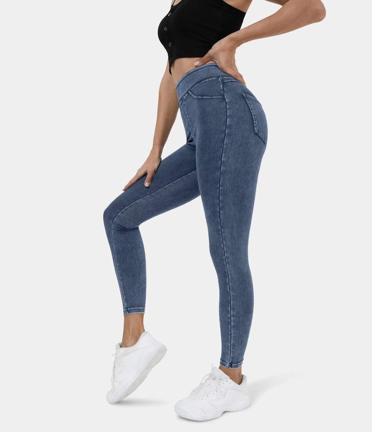 Rose Denim Stretch Legging - Comfort Fit