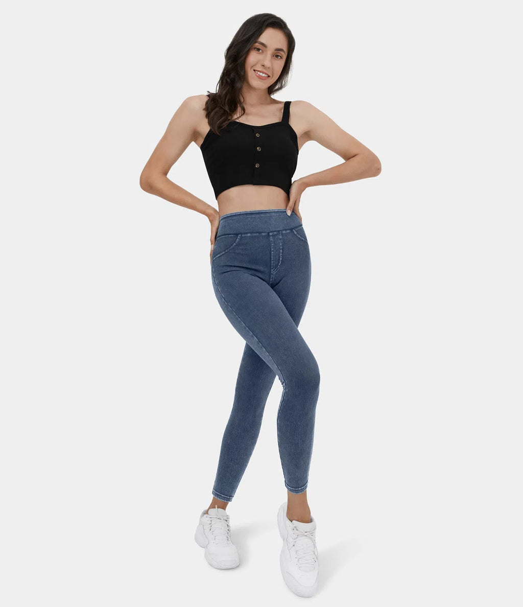 Rose Denim Stretch Legging - Comfort Fit