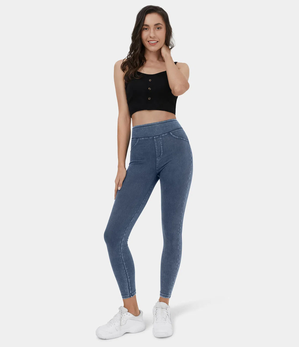 Rose Denim Stretch Legging - Comfort Fit
