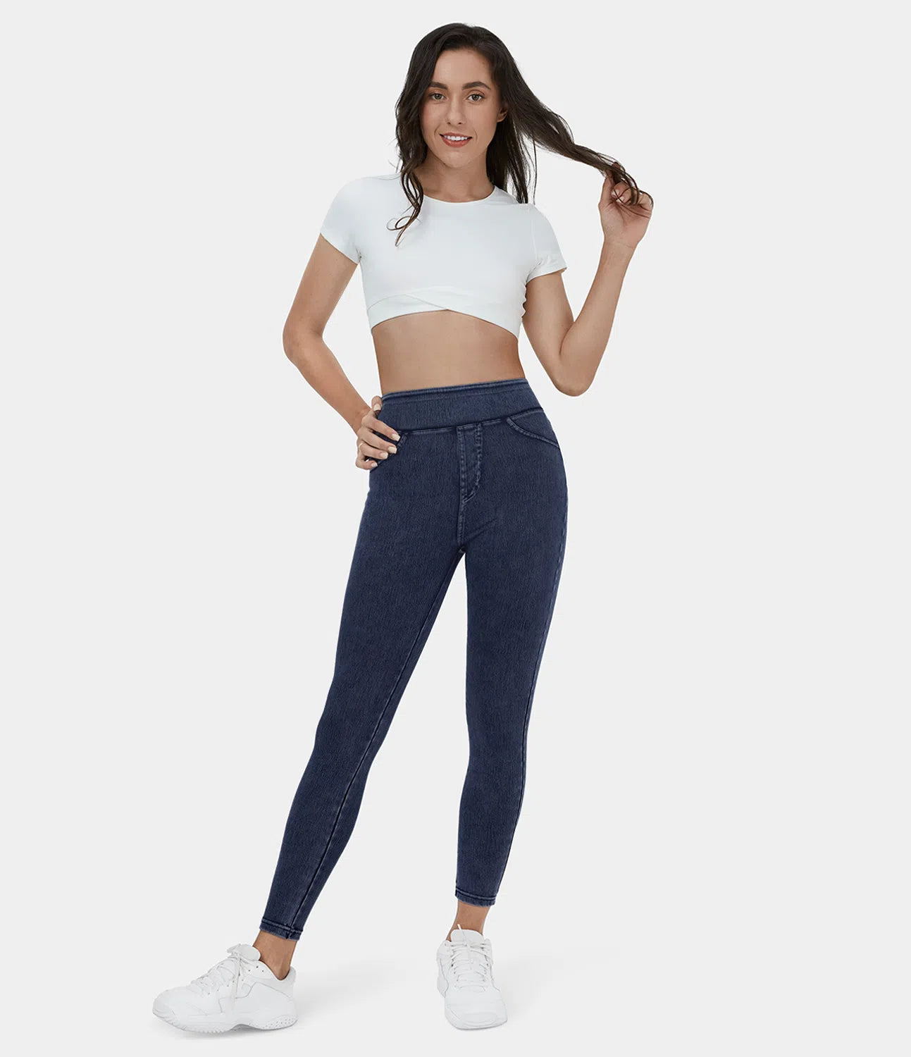 Rose Denim Stretch Legging - Comfort Fit