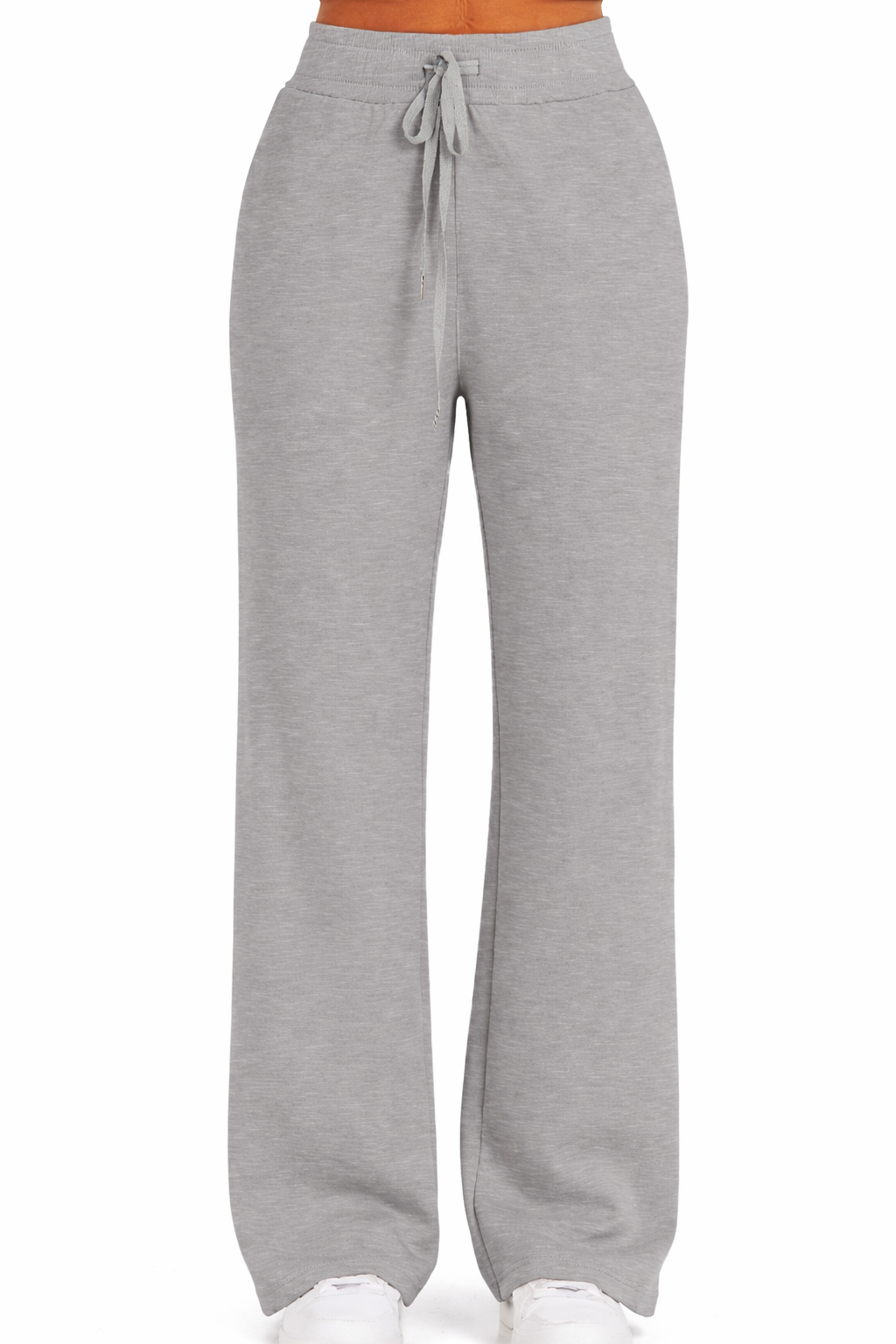 Rose Loungewear Set - Flare Broek & Zip-Trui met Hoge Kraag