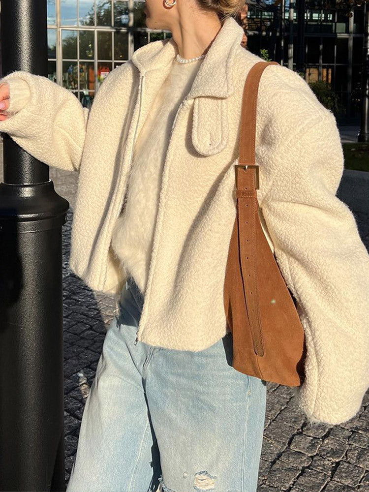 Rose Fleece Jas - Casual Chic