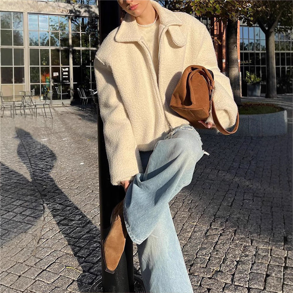 Rose Fleece Jas - Casual Chic