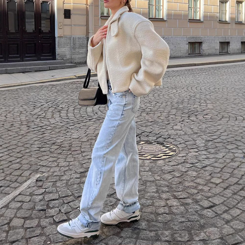 Rose Fleece Jas - Casual Chic