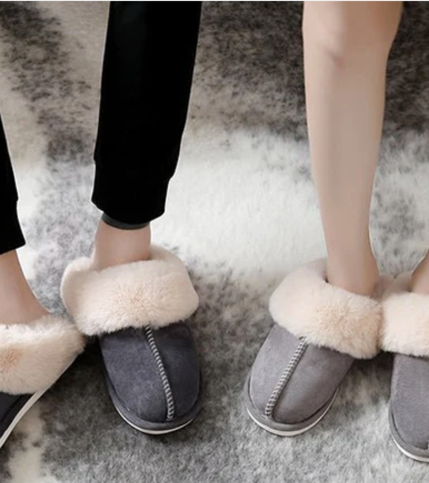 Rose Fluffy Pantoffel - Warme Winter Slippers Dames