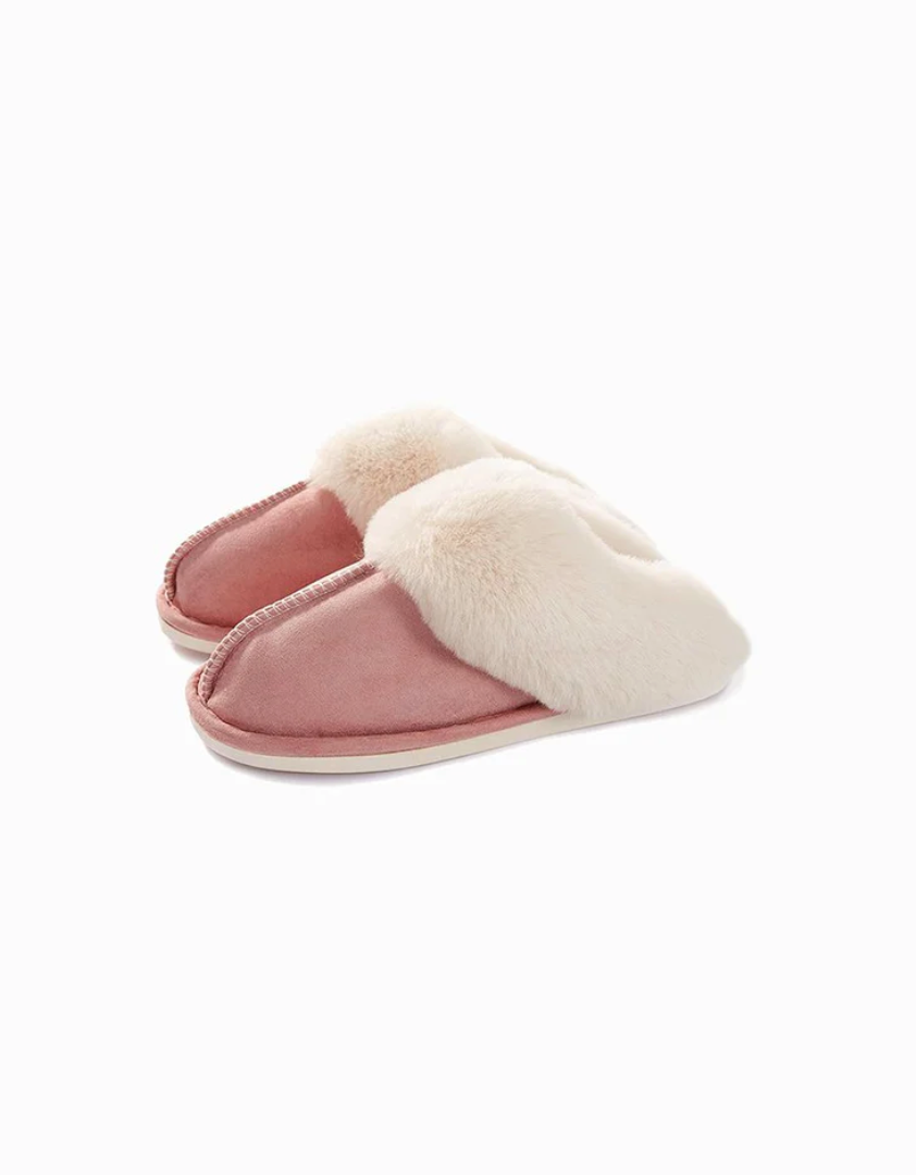 Rose Fluffy Pantoffel - Warme Winter Slippers Dames