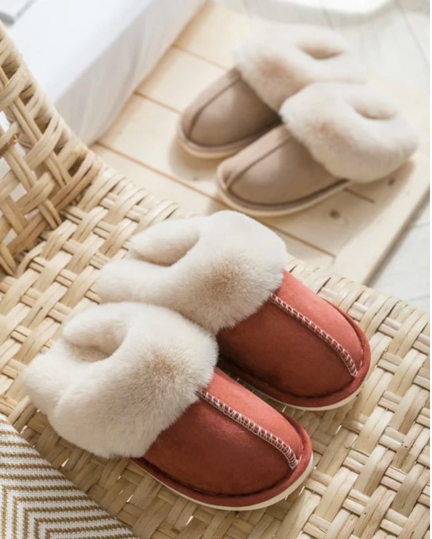 Rose Fluffy Pantoffel - Warme Winter Slippers Dames