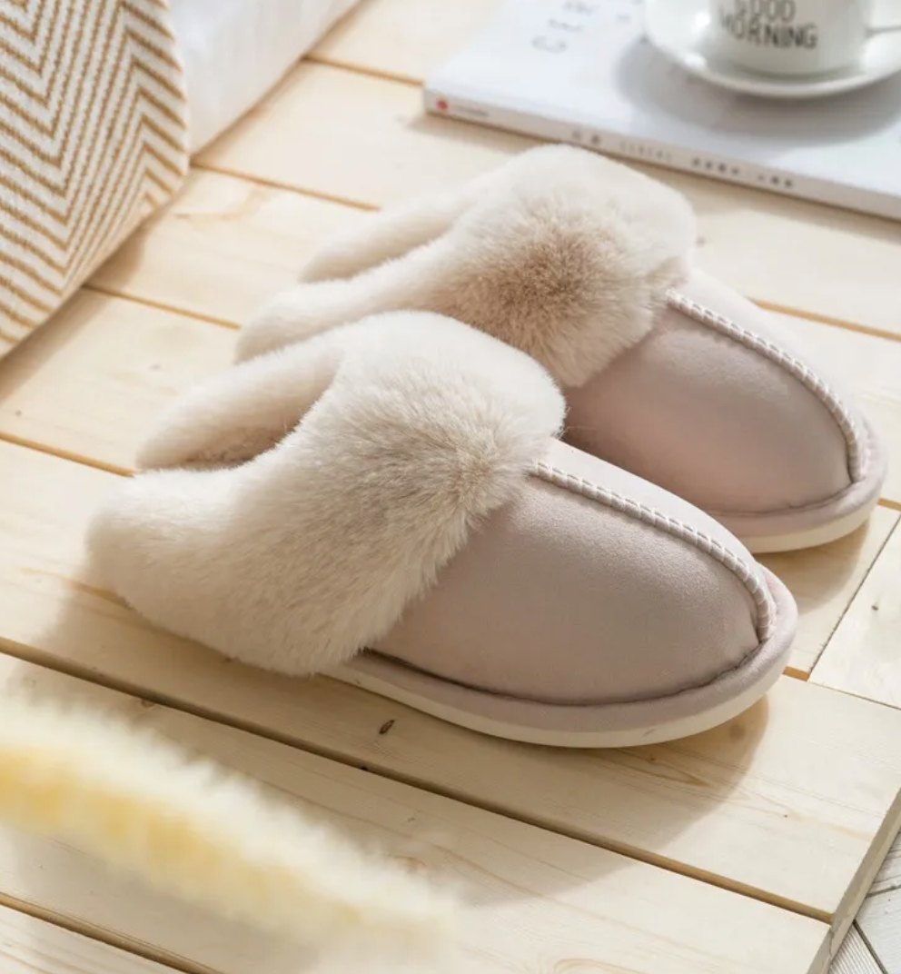 Rose Fluffy Pantoffel - Warme Winter Slippers Dames