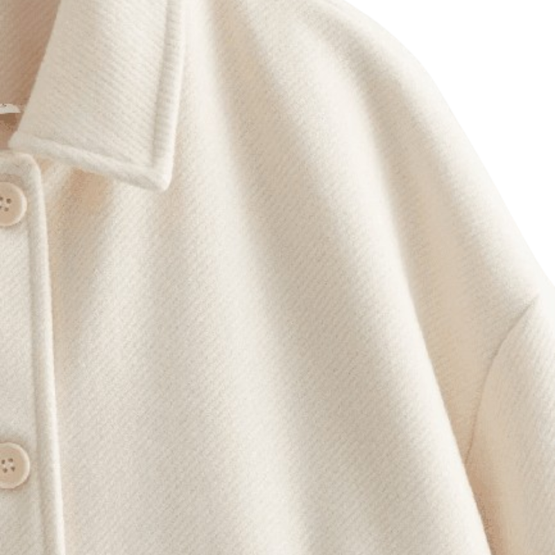 Rose Winterjas met knopen