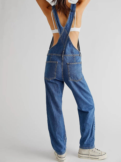 Rose Denim Tuinbroek Dames