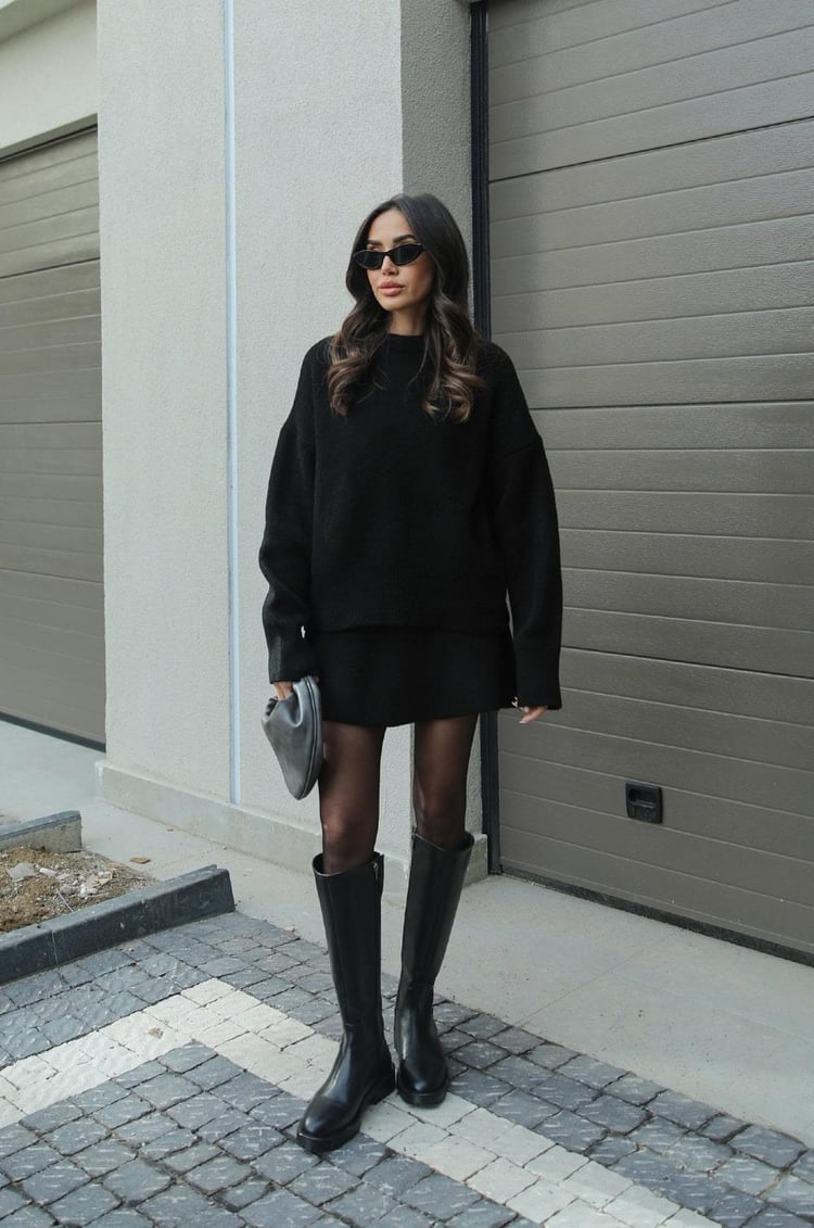 Rose Cozy Knit Set Trui en Rok voor Dames - Chique & Comfy Look