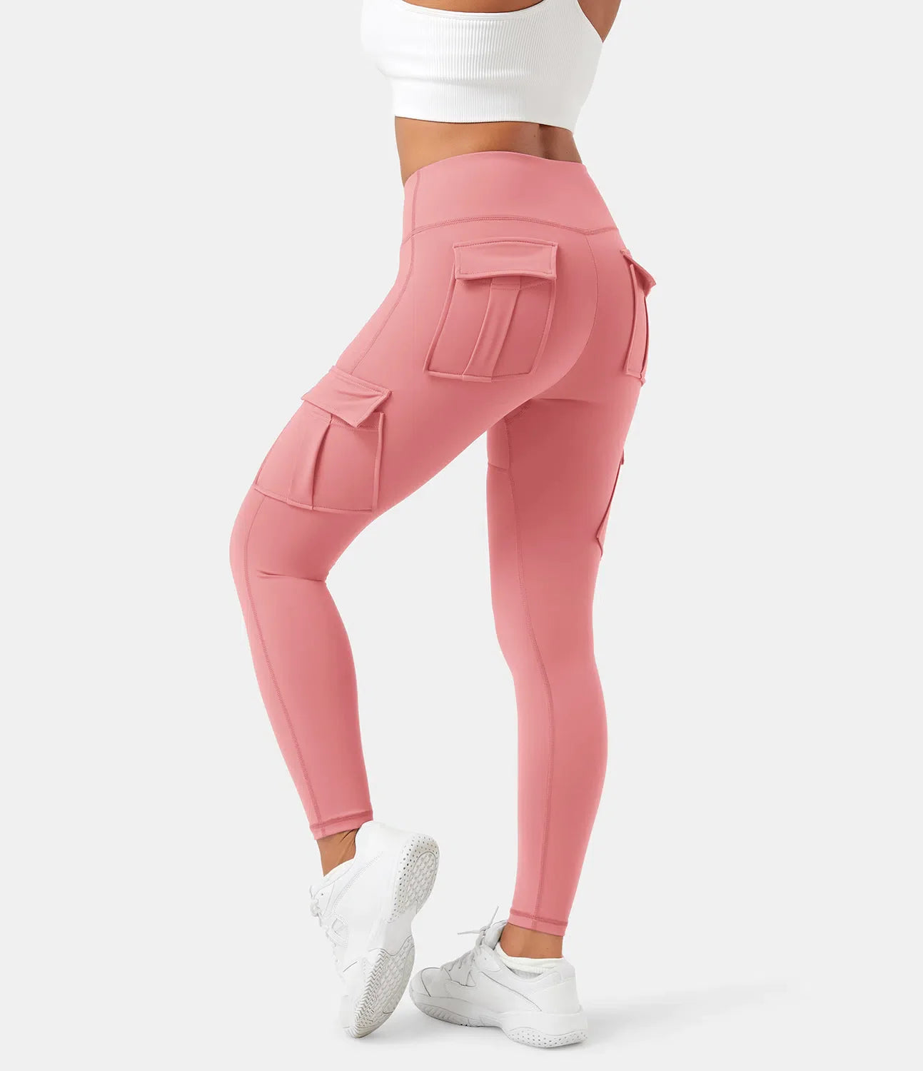 Rose Cargo Legging - Hoge Taille met Stretch